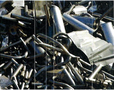 Pile of metal for recycling